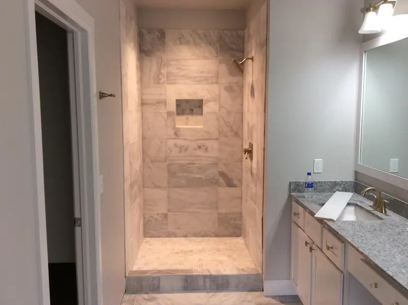 Bathroom remodel by Hanlon Construction